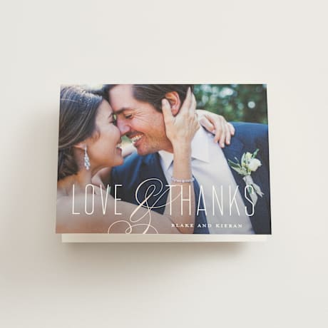 Folded Wedding Thank You Cards