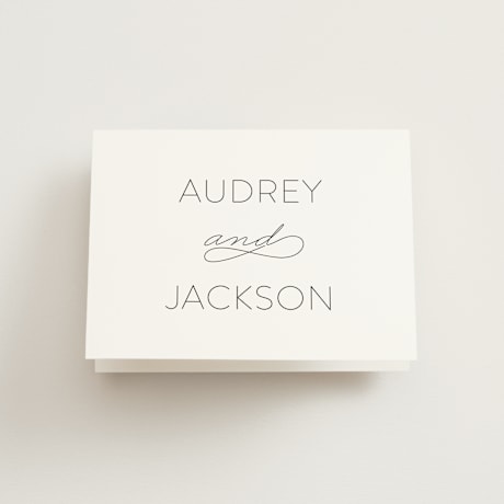 Folded Wedding Thank You Cards