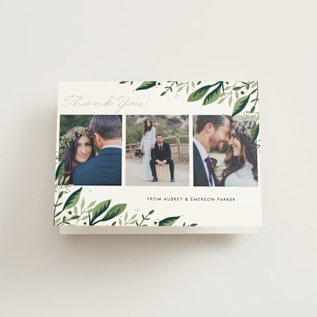 Folded Wedding Thank You Cards