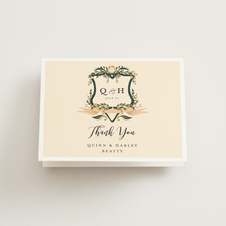 Folded Wedding Thank You Cards