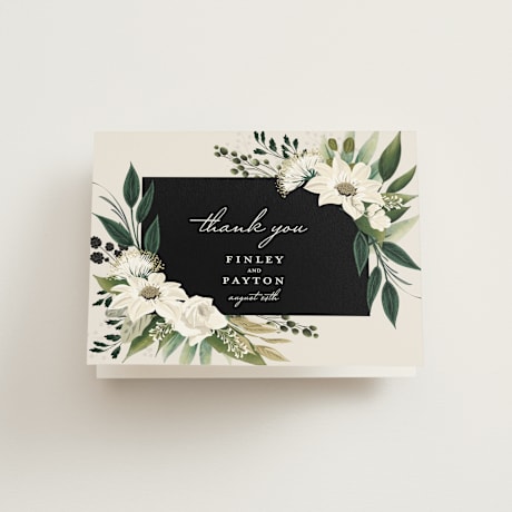 Folded Wedding Thank You Cards