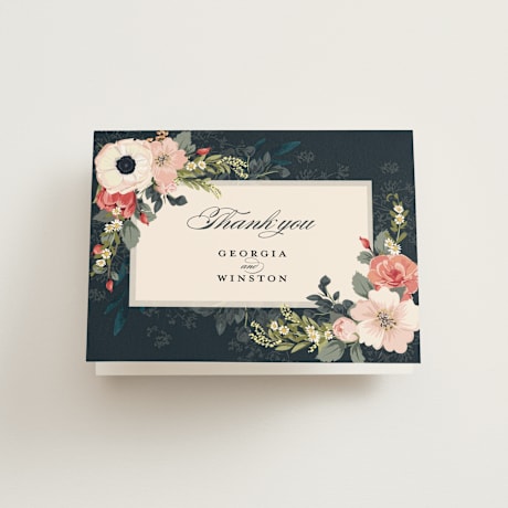 Folded Wedding Thank You Cards