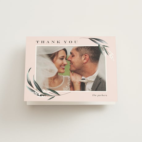 Folded Wedding Thank You Cards