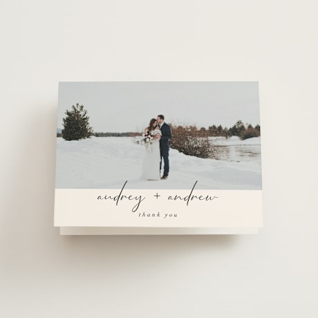 Folded Wedding Thank You Cards