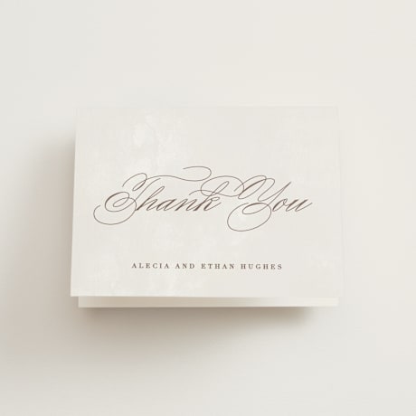 Folded Wedding Thank You Cards