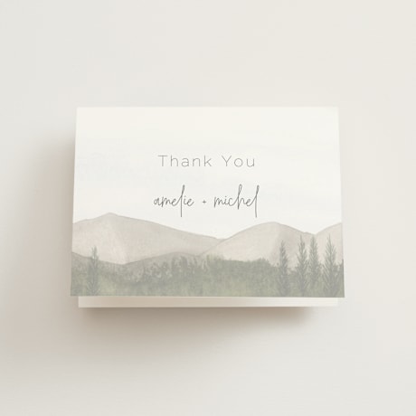 Folded Wedding Thank You Cards