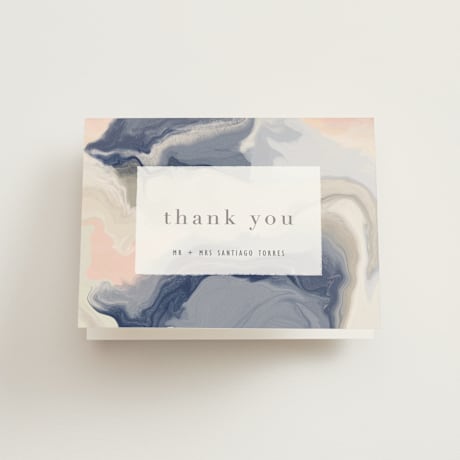 Folded Wedding Thank You Cards