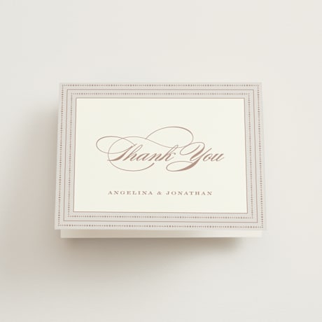 Folded Wedding Thank You Cards