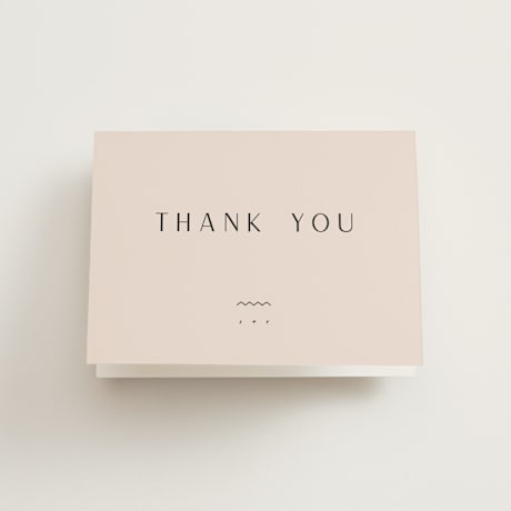 Folded Wedding Thank You Cards
