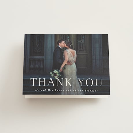 Folded Wedding Thank You Cards