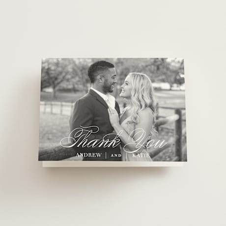 Folded Wedding Thank You Cards