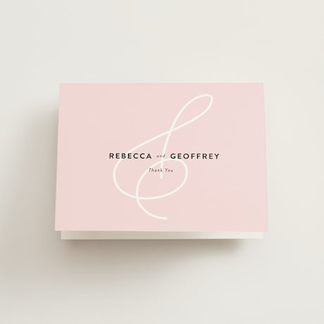 Folded Wedding Thank You Cards