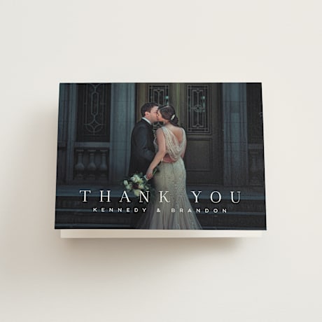 Folded Wedding Thank You Cards