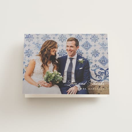 Folded Wedding Thank You Cards