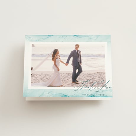 Folded Wedding Thank You Cards