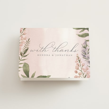 Folded Wedding Thank You Cards