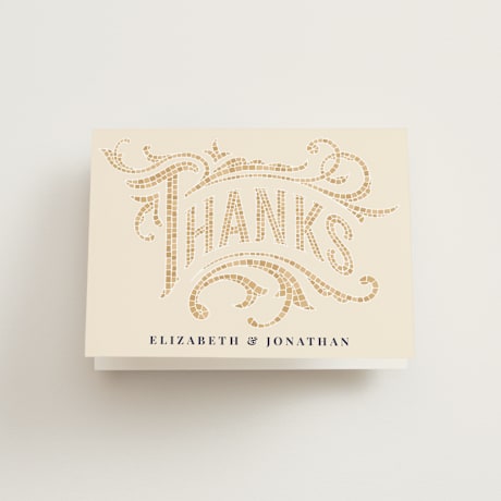 Folded Wedding Thank You Cards