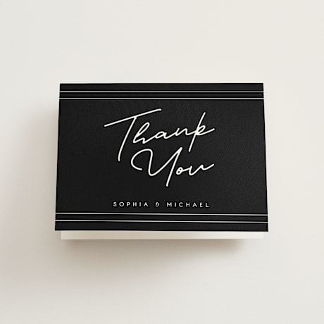 Folded Wedding Thank You Cards