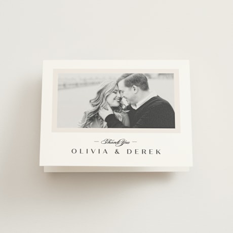 Folded Wedding Thank You Cards