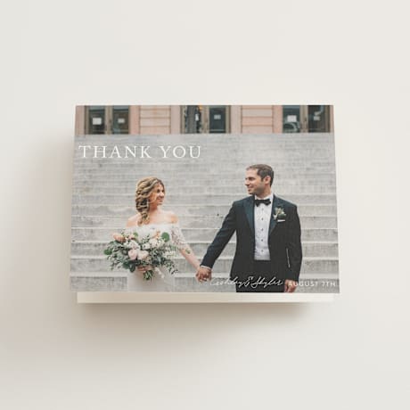 Folded Wedding Thank You Cards