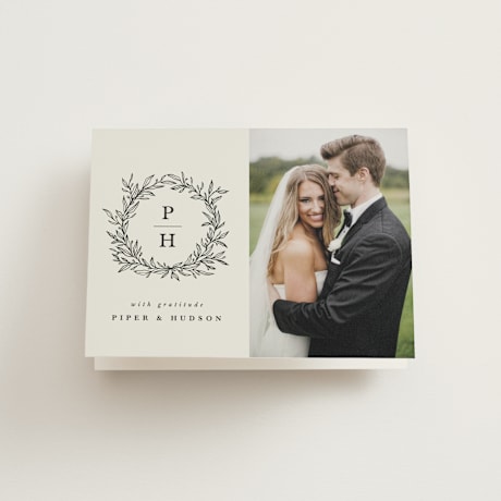 Folded Wedding Thank You Cards