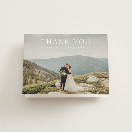 Folded Wedding Thank You Cards