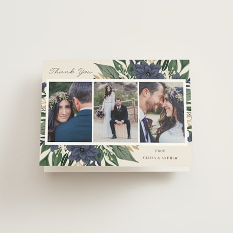 Folded Wedding Thank You Cards