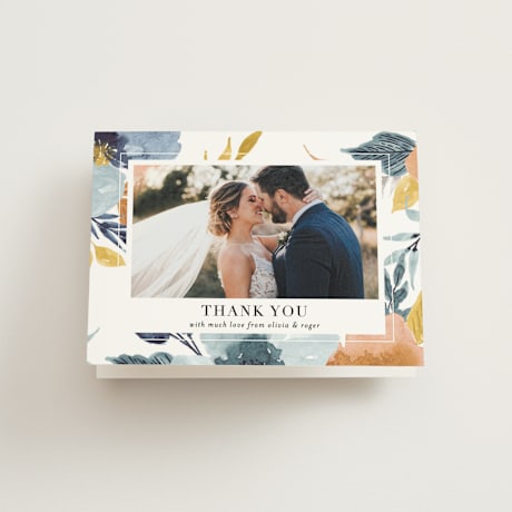 Folded Wedding Thank You Cards