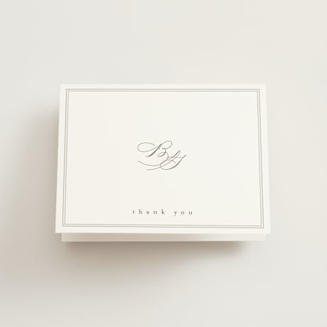 Folded Wedding Thank You Cards
