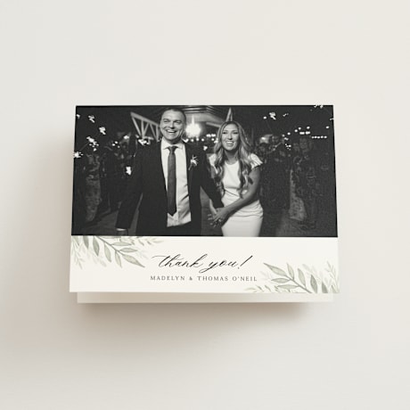 Folded Wedding Thank You Cards