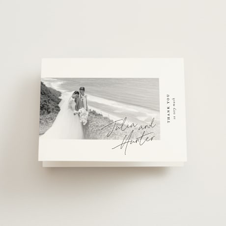 Folded Wedding Thank You Cards