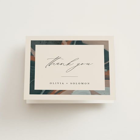 Folded Wedding Thank You Cards