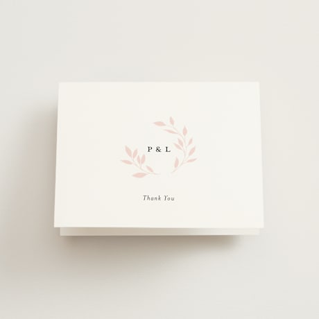 Folded Wedding Thank You Cards