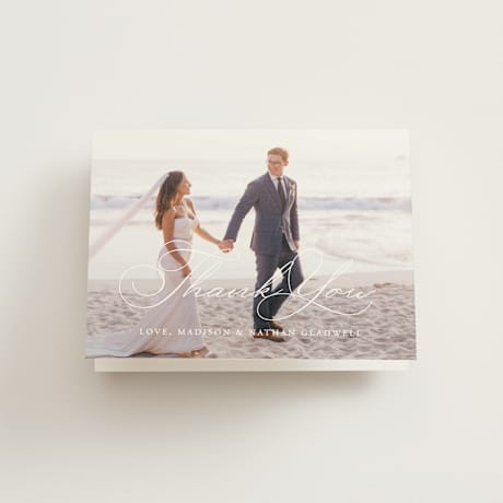 Folded Wedding Thank You Cards