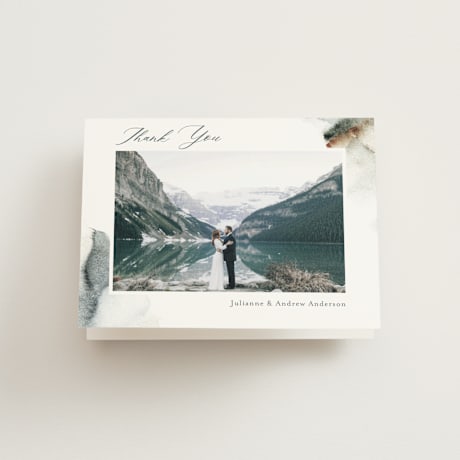 Folded Wedding Thank You Cards