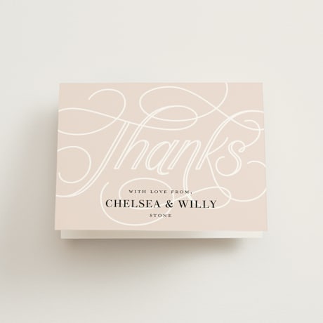 Folded Wedding Thank You Cards