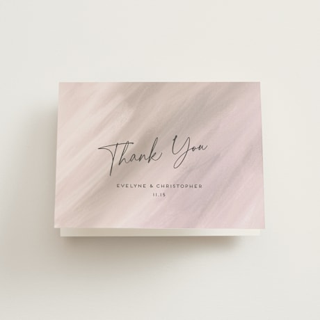 Folded Wedding Thank You Cards