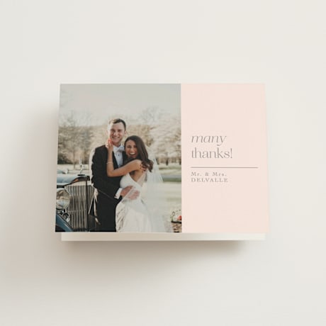 Folded Wedding Thank You Cards