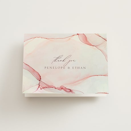 Folded Wedding Thank You Cards