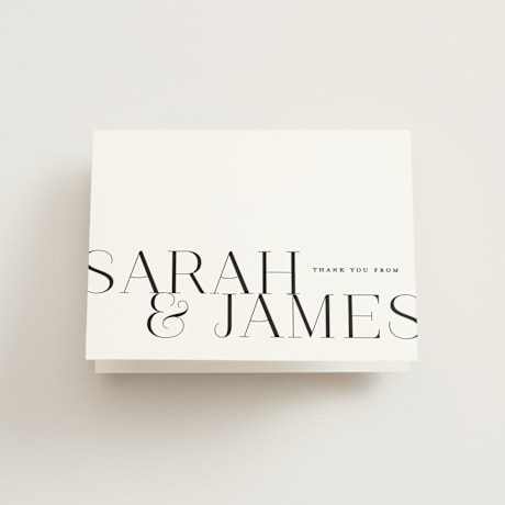 Folded Wedding Thank You Cards