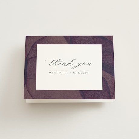 Folded Wedding Thank You Cards