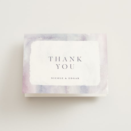 Folded Wedding Thank You Cards