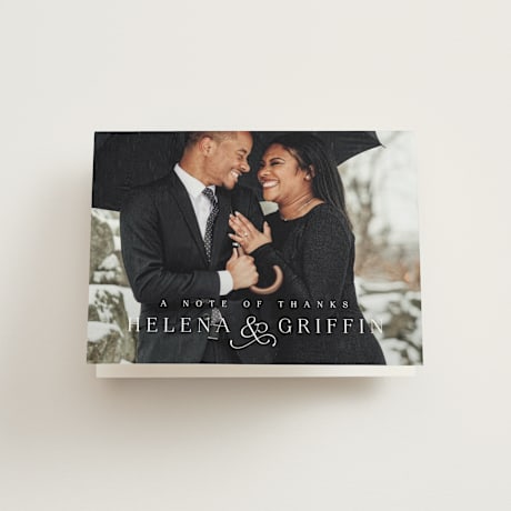 Folded Wedding Thank You Cards