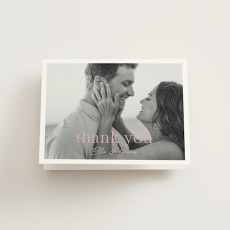 Folded Wedding Thank You Cards