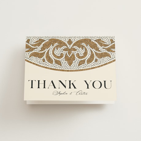 Folded Wedding Thank You Cards
