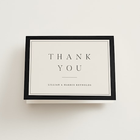 Folded Wedding Thank You Cards