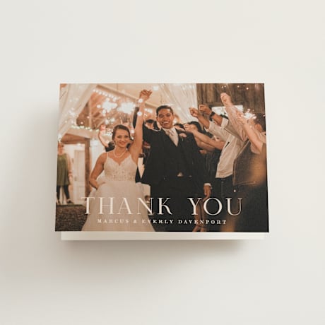 Folded Wedding Thank You Cards