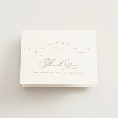 Foil-Pressed Folded Wedding Thank You Cards