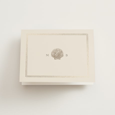 Foil-Pressed Folded Wedding Thank You Cards