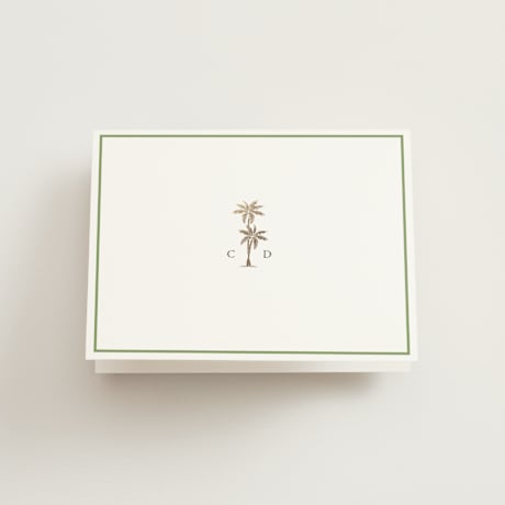 Foil-Pressed Folded Wedding Thank You Cards